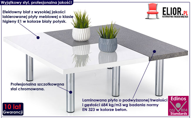 Zestaw dwóch ław w minimalistycznym stylu Tufil