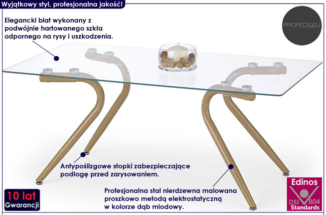 ława biały połysk lakierowana Hansi