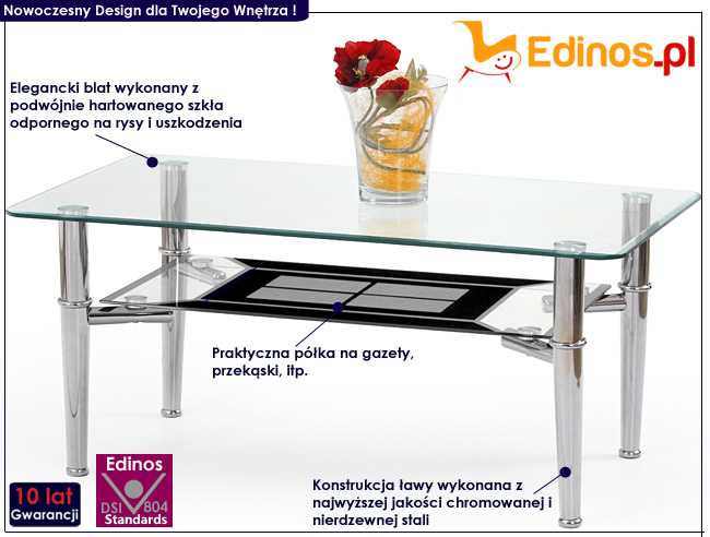 Ława szklana Krefos