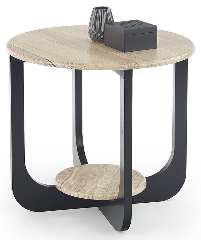 Okrągła wysoka ława dąb san remo Stilia 2X