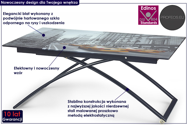 ława podnoszona regulowana rozkładana Ferio