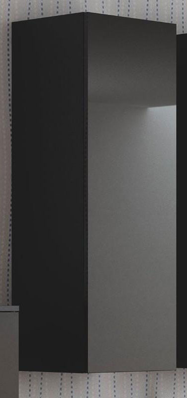 Czarna lakierowana szafka wisząca 120 cm Vitoria 8X
