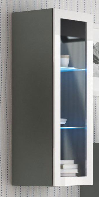 Lakierowana witryna z oświetleniem Vitoria 10X