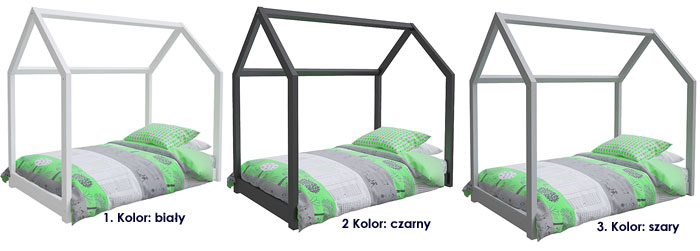 kolory łóżka