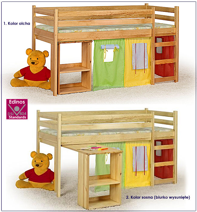 łóżko młodzieżowe z biurkiem