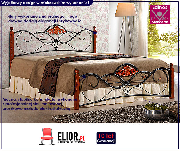 łóżko metalowe valentis