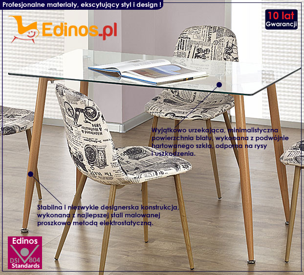 stół szklany Milza 3X