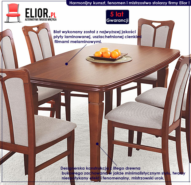 Drewniany rozkładany stół Varisol