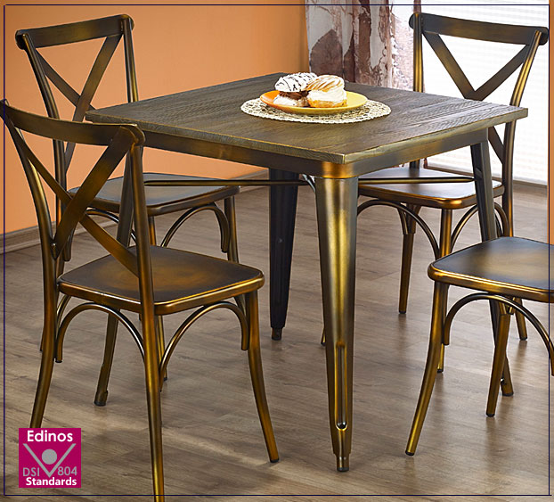 stół kwadrat yellow cooper 80x80