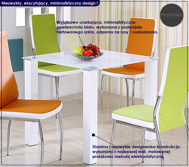 stół kwadratowy Viljar 4X