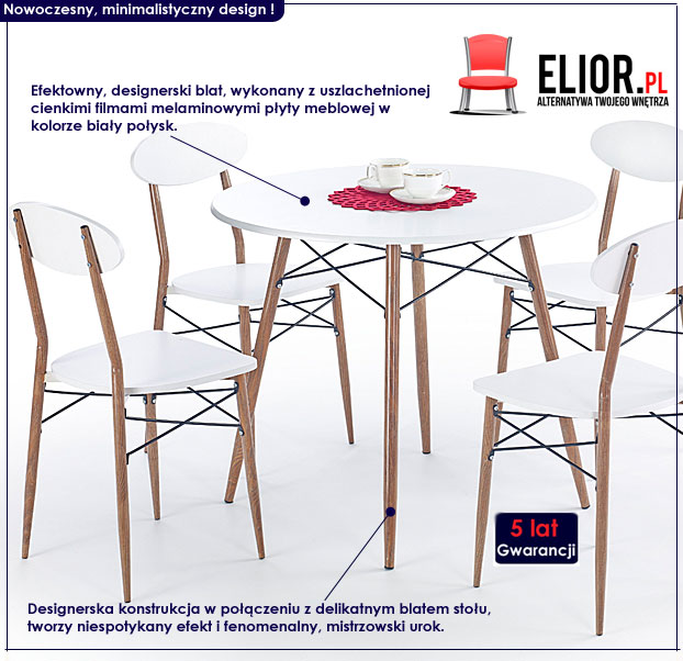 Zestaw kuchenny stół i krzesła Sima