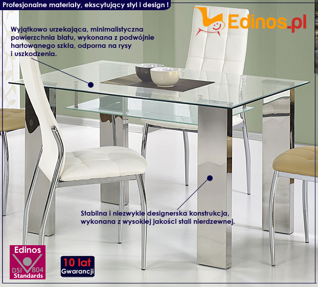 stół szklany Karli