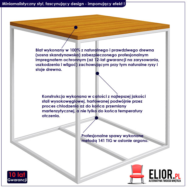 wysoki stolik kawowy