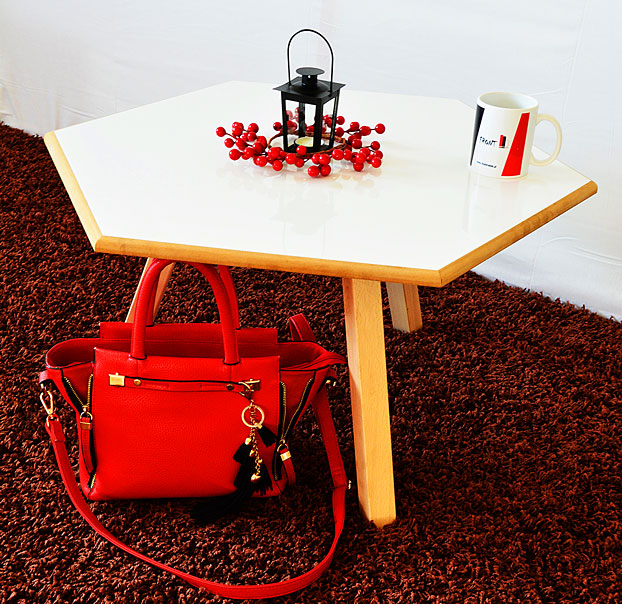 ława biała skandynawska sześcian