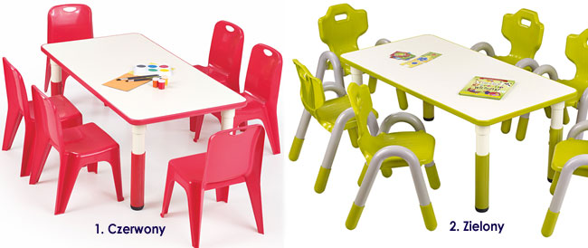 Prostokątny stolik dla dzieci Hipper