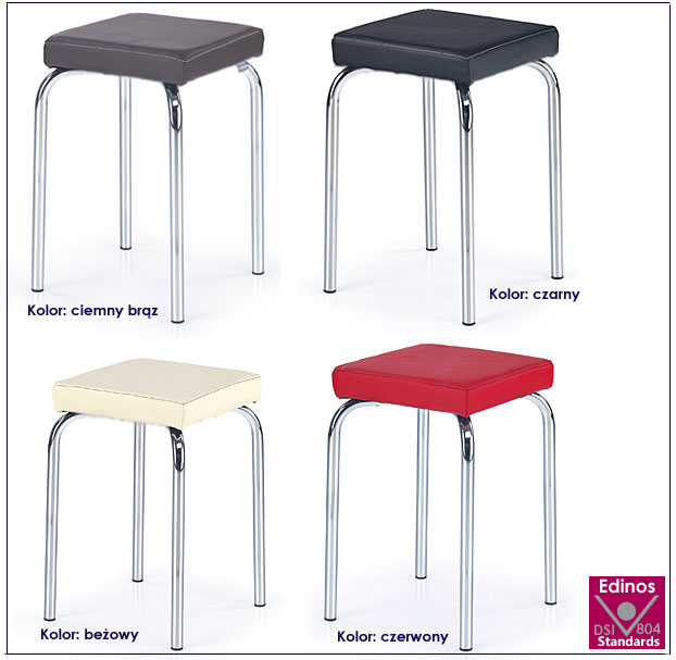 taborety kwadratowe ekoskóra