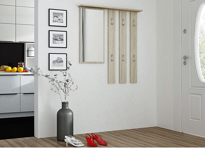 Wieszak ścienny na ubrania dąb sonoma Muvo