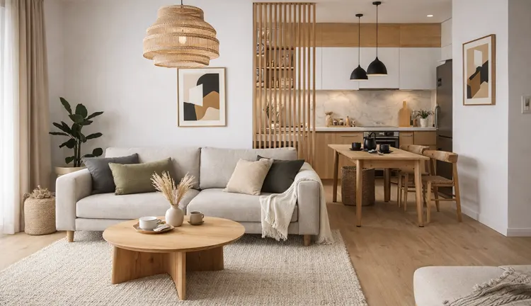 Aneks kuchenny w stylu boho