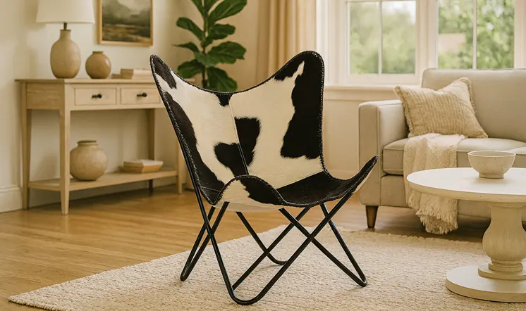 Fotel butterfly w princie zwierzęcym 