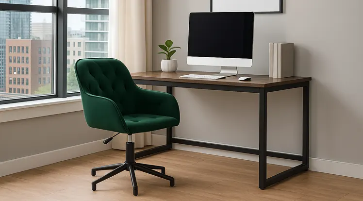 elegancki fotel w gabinecie