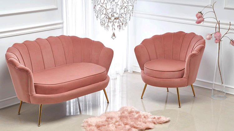 Fotel pokojowy w stylu glamour
