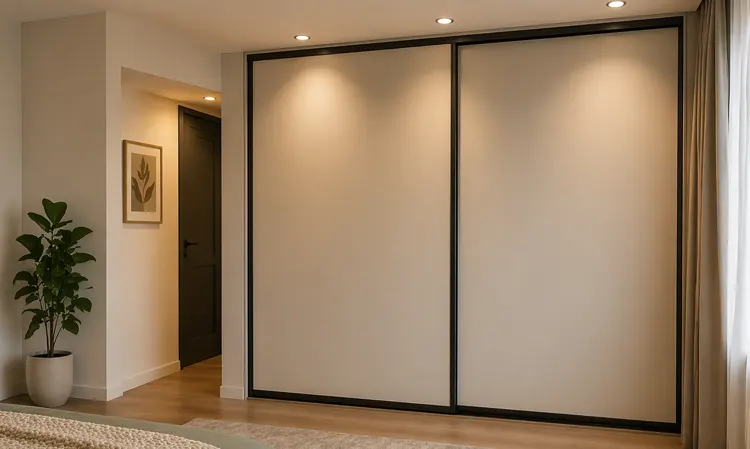 Zamknięta garderoba w przedpokoju  