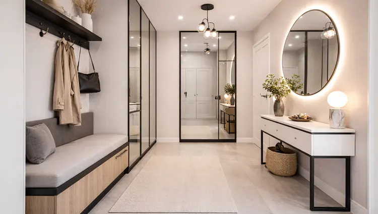 Nowoczesny przedpokój w stylu modern 