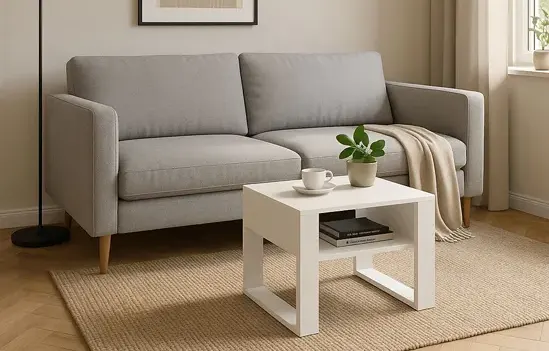 Stolik kawowy w stylu skandynawskim