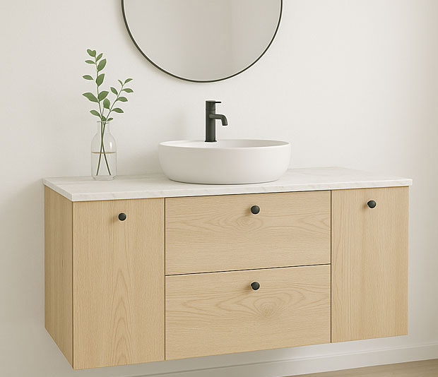 Komoda łazienkowa w kolorze jesion 