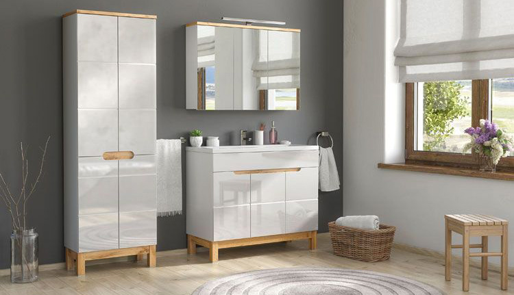 Biała komoda łazienkowa 