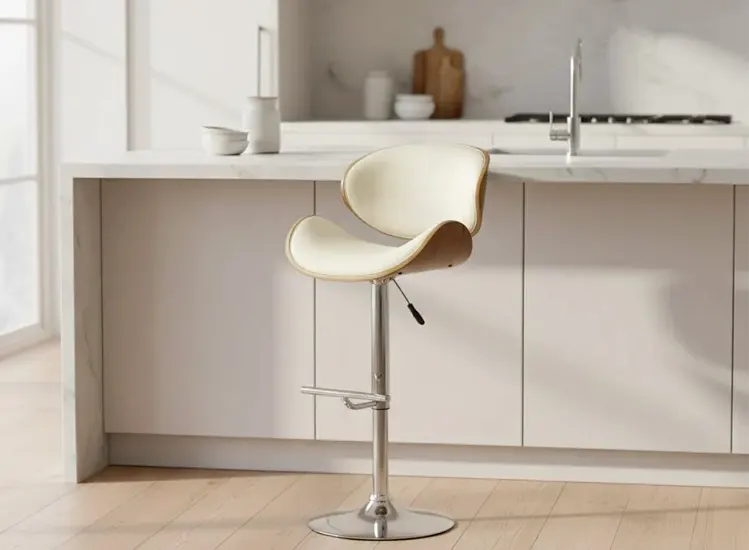 Biały hoker w kuchni 