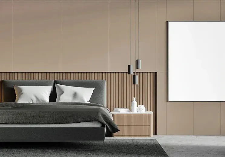 Lamele ozdobne w sypialni