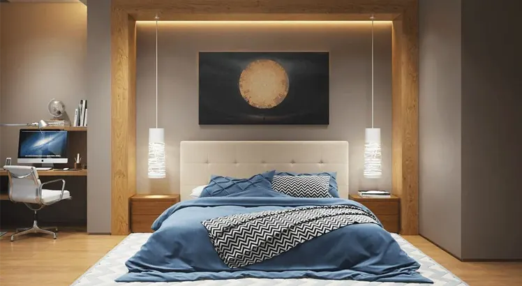 Nowoczesne lampy w sypialni 