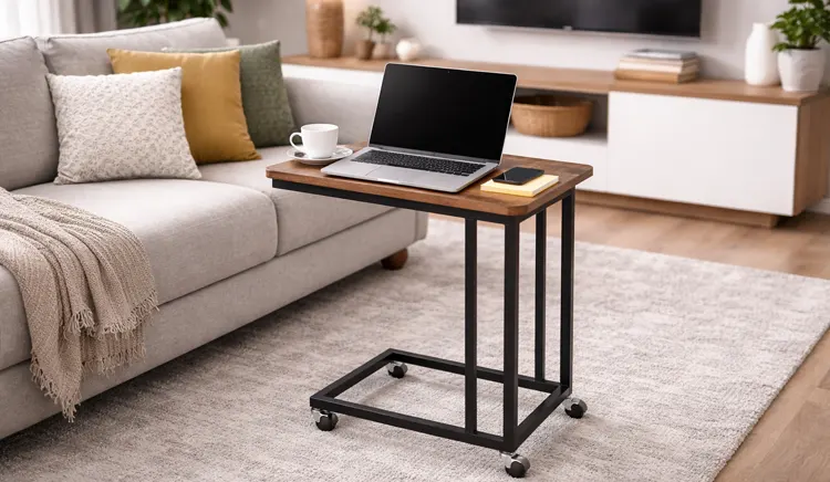 Stolik na laptopa na kółkach