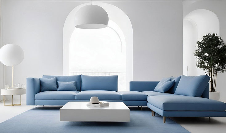 Nowoczena ława rozkładana w salonie 