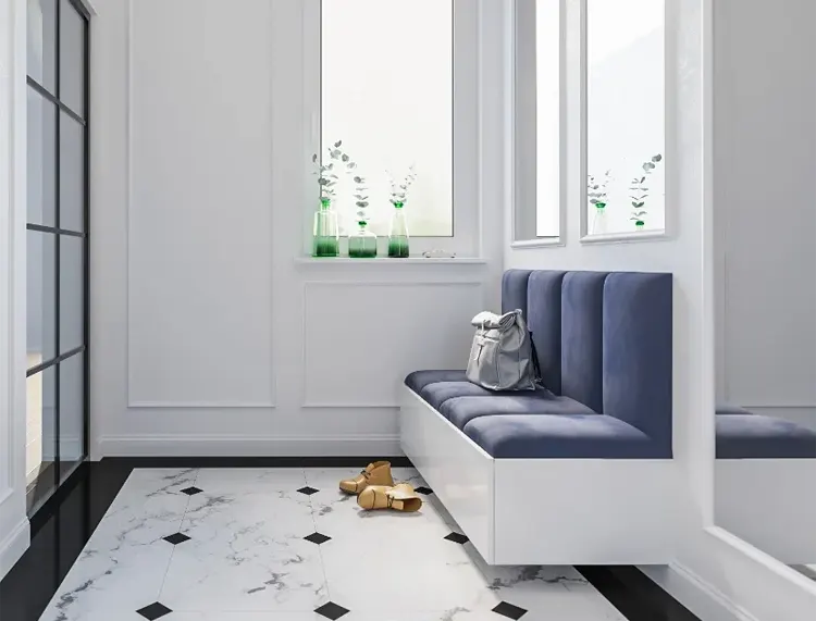 Listwy podłogowe w przedpokoju 