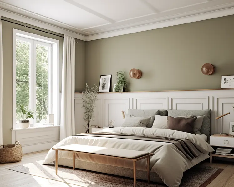 Listwa mdf w sypialni 