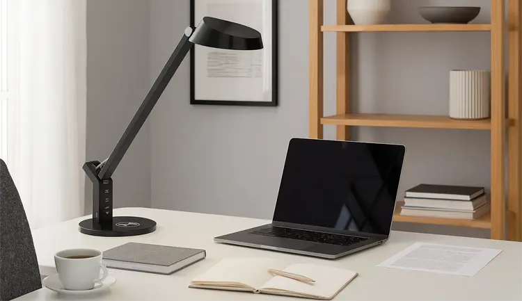 Lampka na biurko w kolorze czarnym 