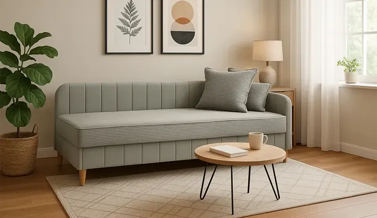 Łożko tapicerowane rozkładane