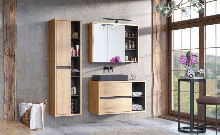 Nowoczesne szafki podwieszane w łazience