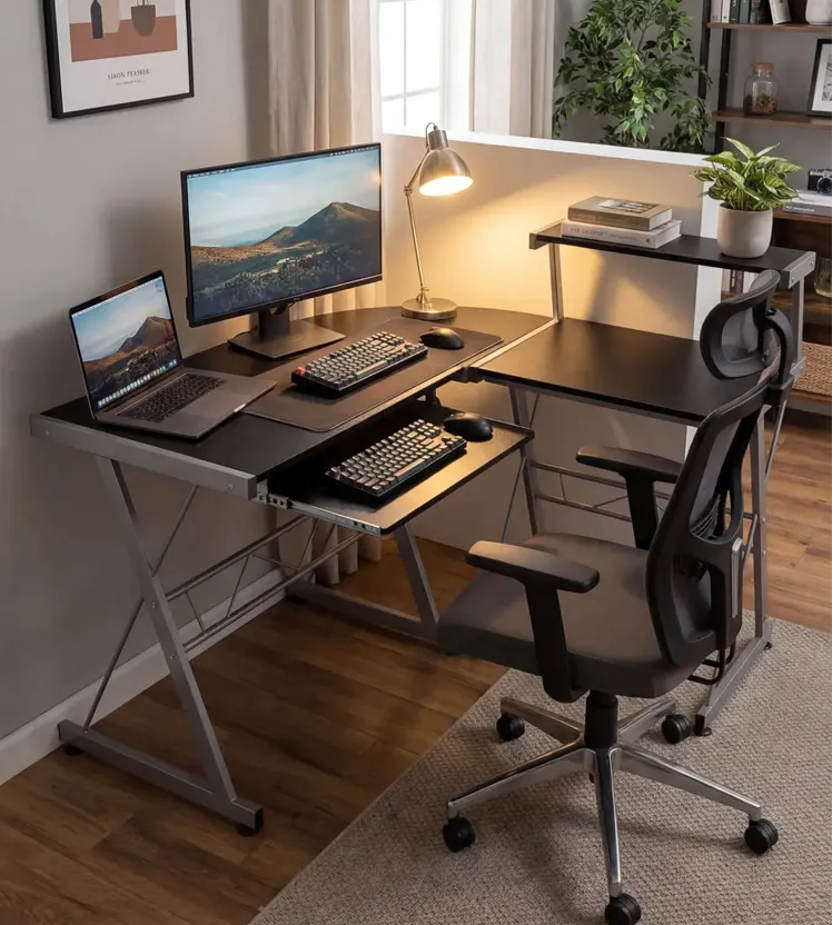 Narożne biurko metalowe 