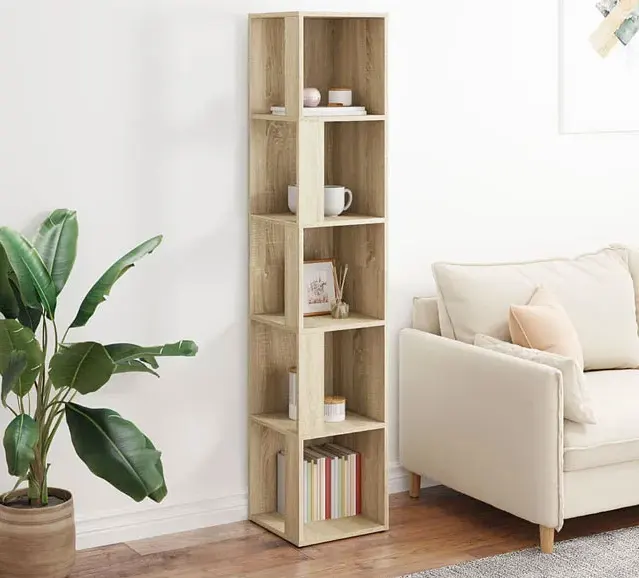 Półka narożna w kolorze dąb sonoma  