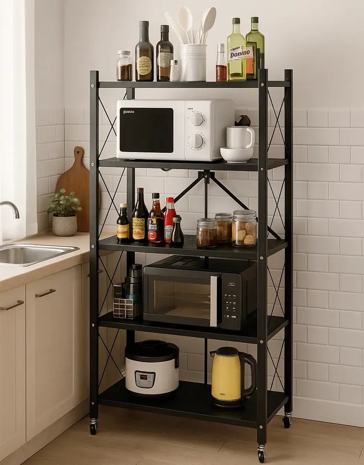 Regał kuchenny w stylu loftowym