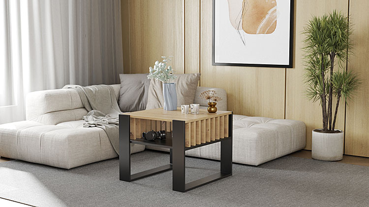 Stolik kawaowoy w stylu industrialnym