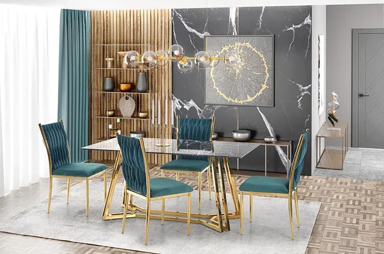 Elegancki rozkładany stół w jadalni 