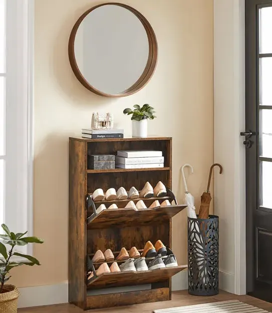 Szafka na buty w stylu rustykalnym 