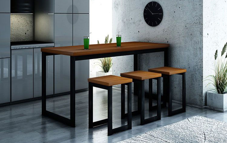 Taborety w stylu industrialnym